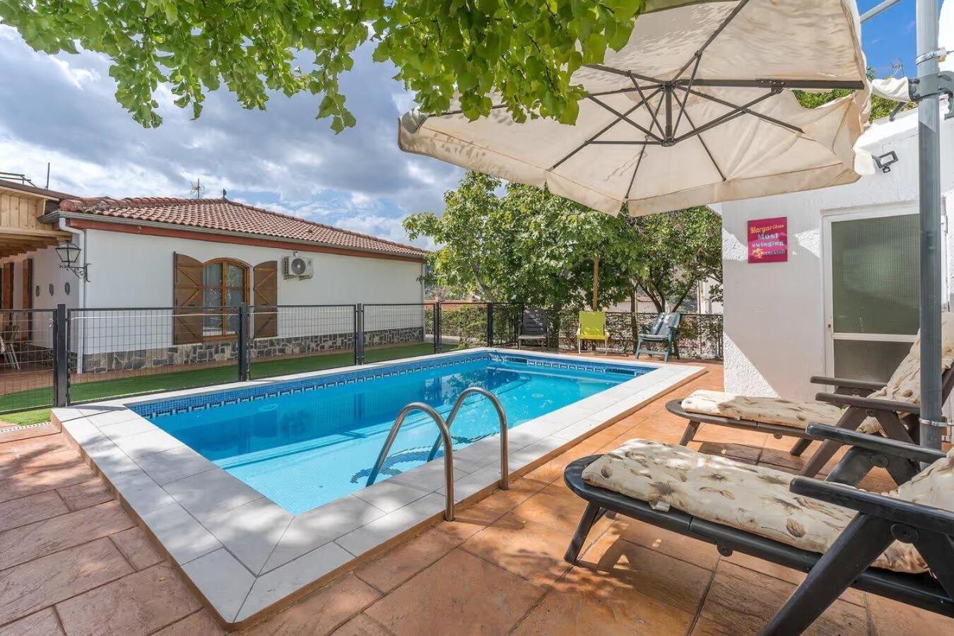 Casa Rural Vistablanca En Una Sola Planta Con Bonitas Vistas Y Piscina - Junto A La Capital Y La Alhambra Cenes De La Vega Exterior foto